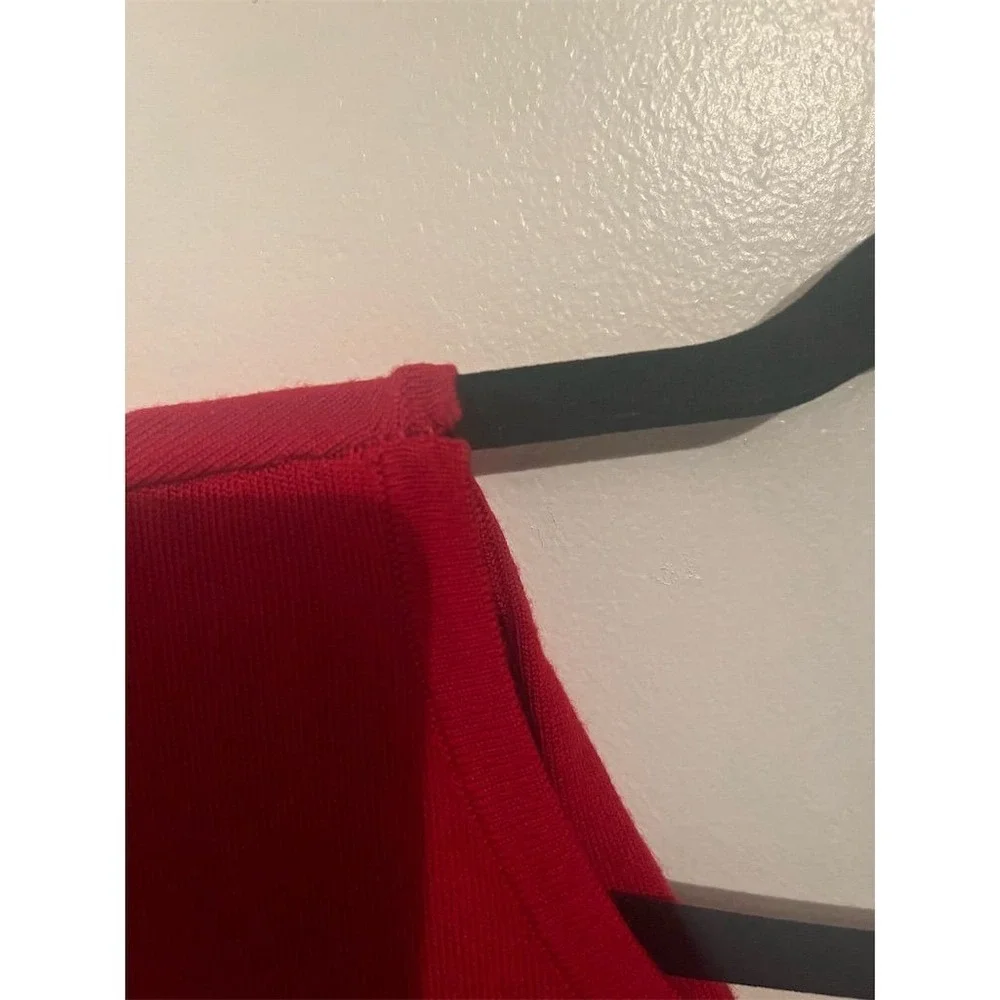 J.Crew Women's Merino Wool Red Twist Back Sweater Dress‎ Knee Length XL
